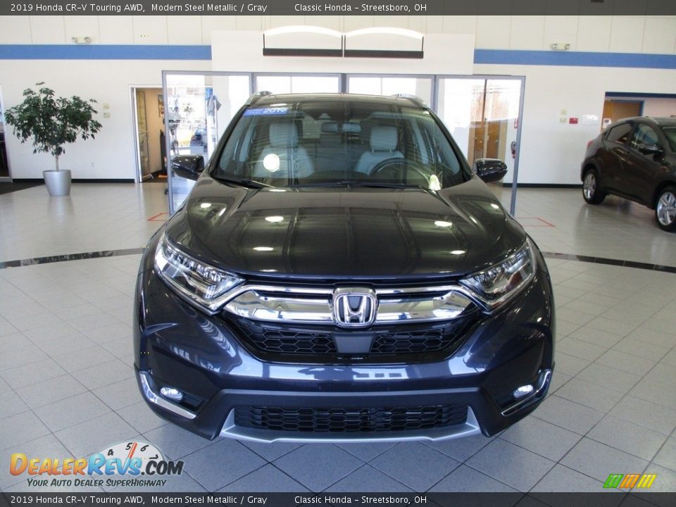 2019 Honda CR-V Touring AWD Modern Steel Metallic / Gray Photo #2