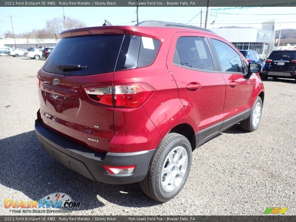2021 Ford EcoSport SE 4WD Ruby Red Metallic / Ebony Black Photo #9
