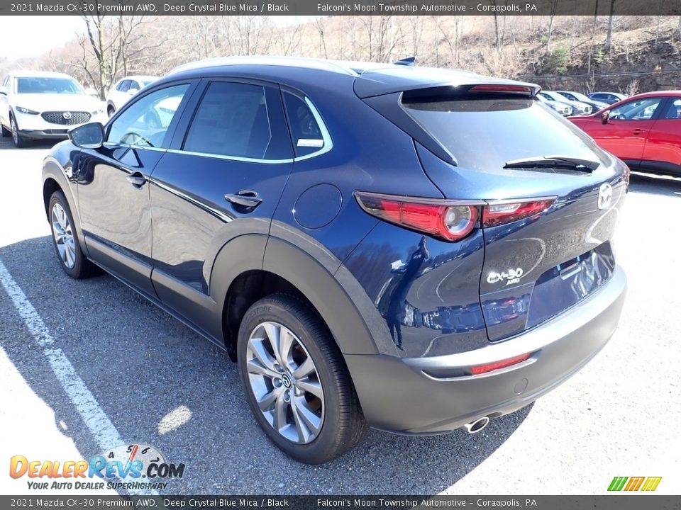 2021 Mazda CX-30 Premium AWD Deep Crystal Blue Mica / Black Photo #6