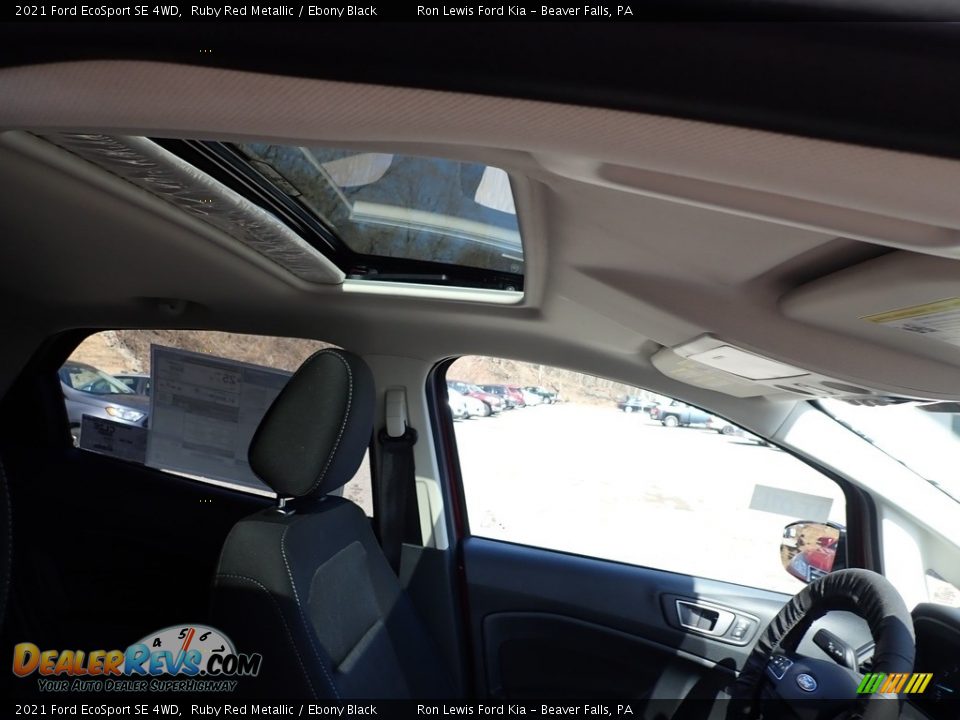 2021 Ford EcoSport SE 4WD Ruby Red Metallic / Ebony Black Photo #13