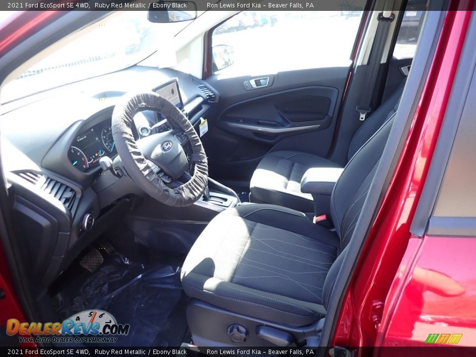 2021 Ford EcoSport SE 4WD Ruby Red Metallic / Ebony Black Photo #14