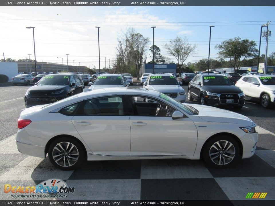 2020 Honda Accord EX-L Hybrid Sedan Platinum White Pearl / Ivory Photo #2
