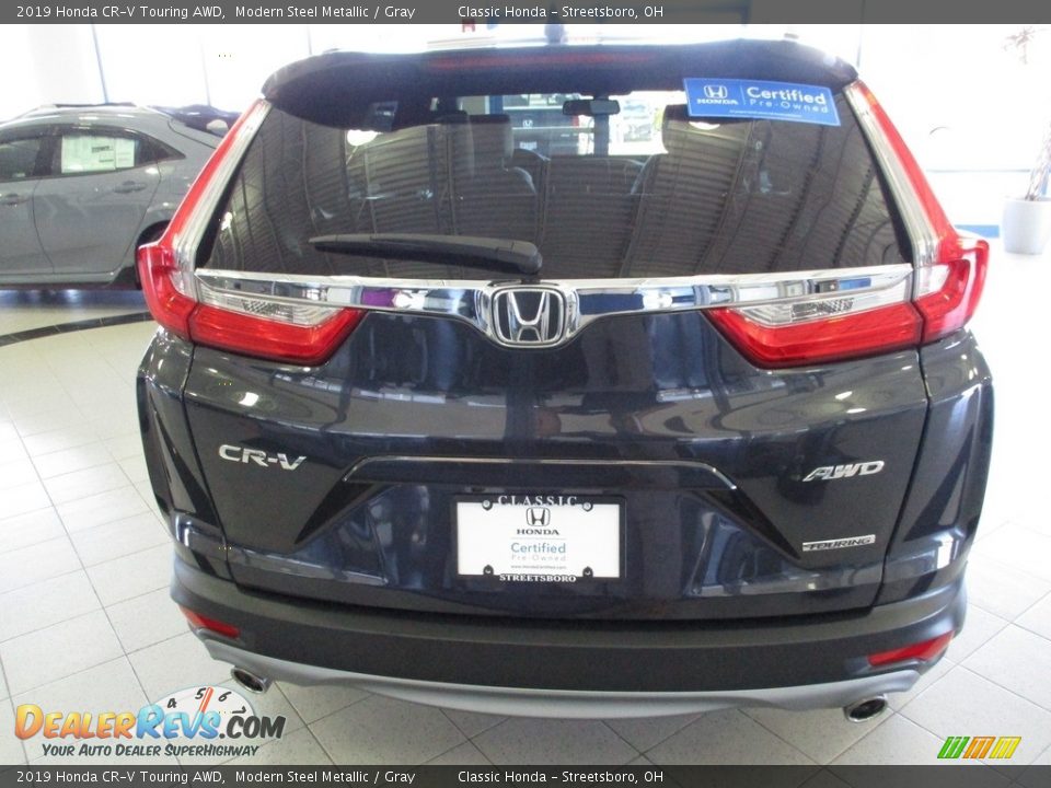 2019 Honda CR-V Touring AWD Modern Steel Metallic / Gray Photo #8