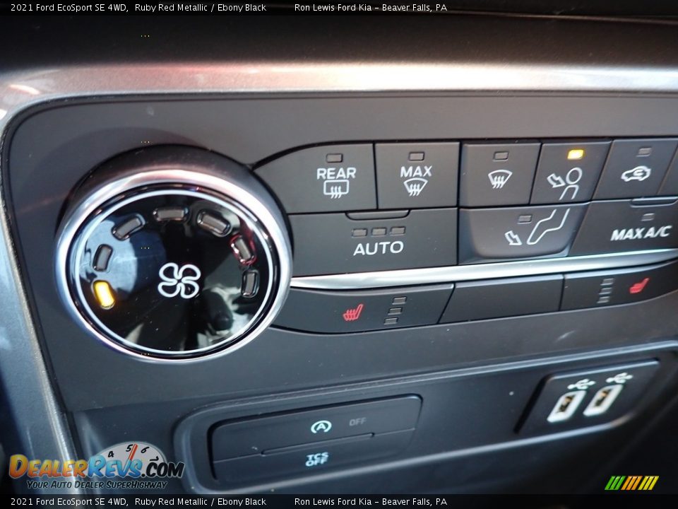 2021 Ford EcoSport SE 4WD Ruby Red Metallic / Ebony Black Photo #19