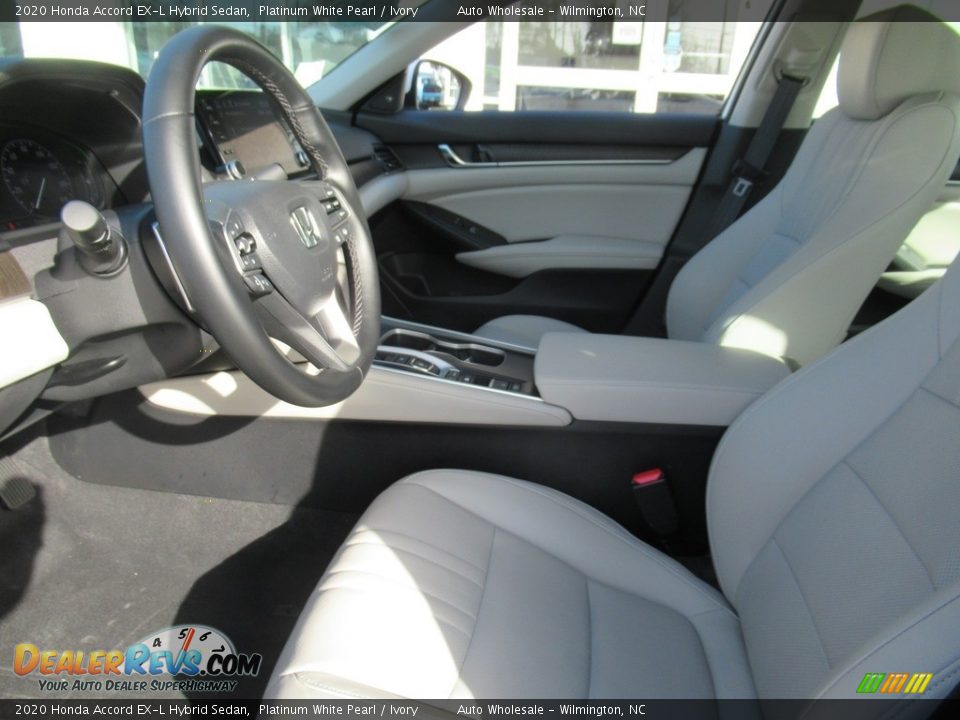 2020 Honda Accord EX-L Hybrid Sedan Platinum White Pearl / Ivory Photo #10