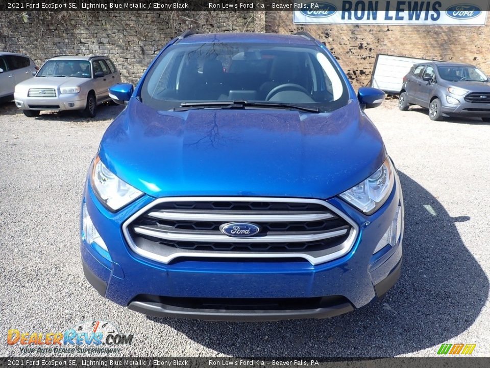 2021 Ford EcoSport SE Lightning Blue Metallic / Ebony Black Photo #4