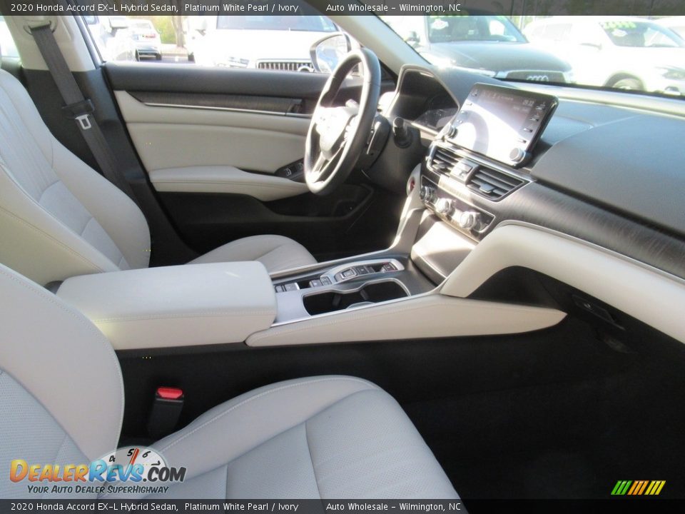 2020 Honda Accord EX-L Hybrid Sedan Platinum White Pearl / Ivory Photo #12