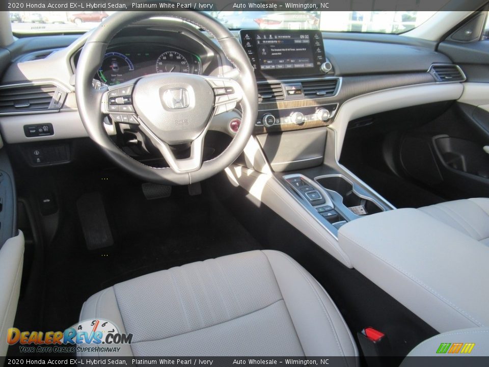 2020 Honda Accord EX-L Hybrid Sedan Platinum White Pearl / Ivory Photo #15