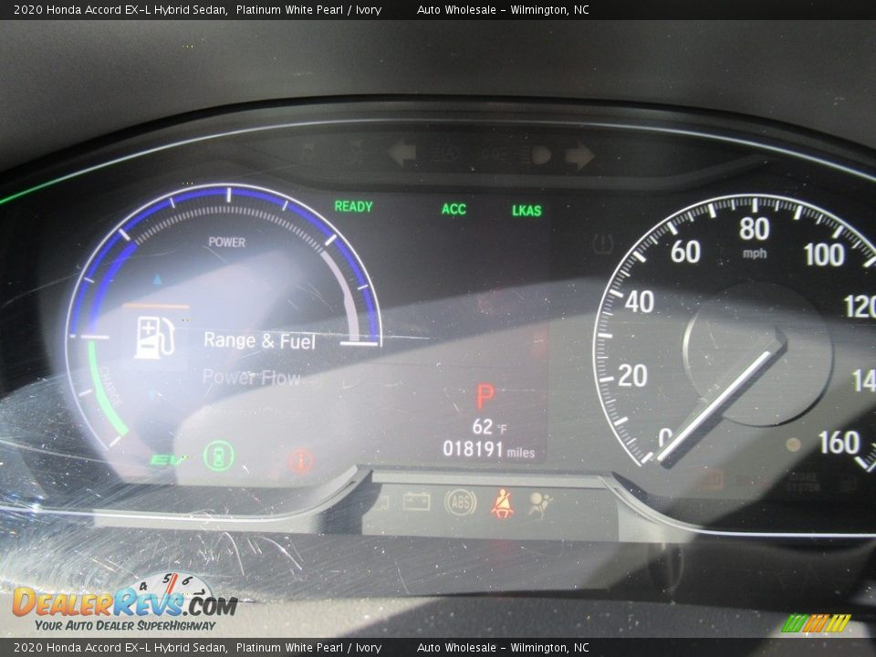 2020 Honda Accord EX-L Hybrid Sedan Platinum White Pearl / Ivory Photo #16