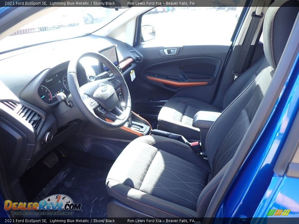 2021 Ford EcoSport SE Lightning Blue Metallic / Ebony Black Photo #14