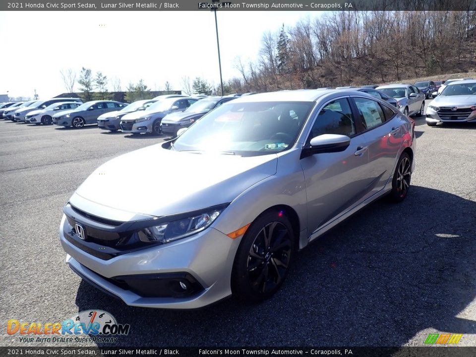 2021 Honda Civic Sport Sedan Lunar Silver Metallic / Black Photo #1