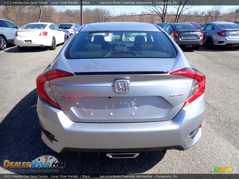 2021 Honda Civic Sport Sedan Lunar Silver Metallic / Black Photo #4