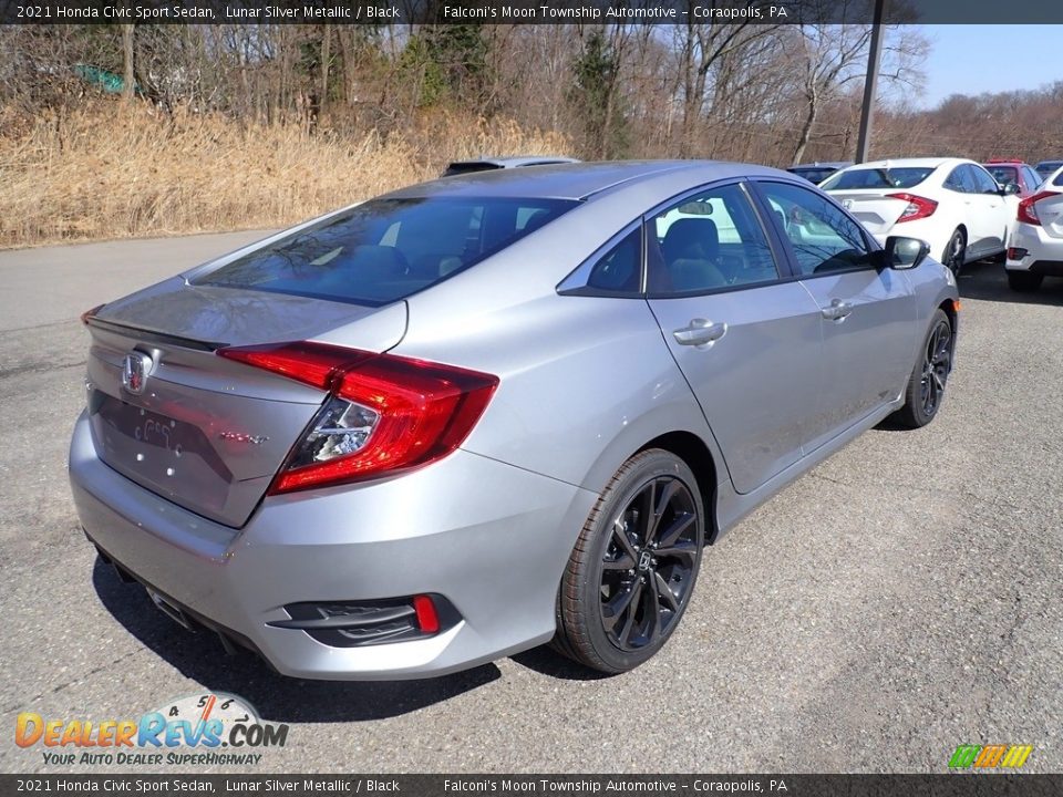 2021 Honda Civic Sport Sedan Lunar Silver Metallic / Black Photo #5