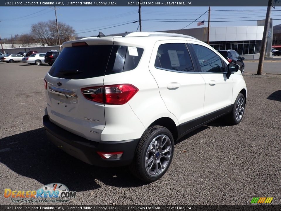 2021 Ford EcoSport Titanium 4WD Diamond White / Ebony Black Photo #2