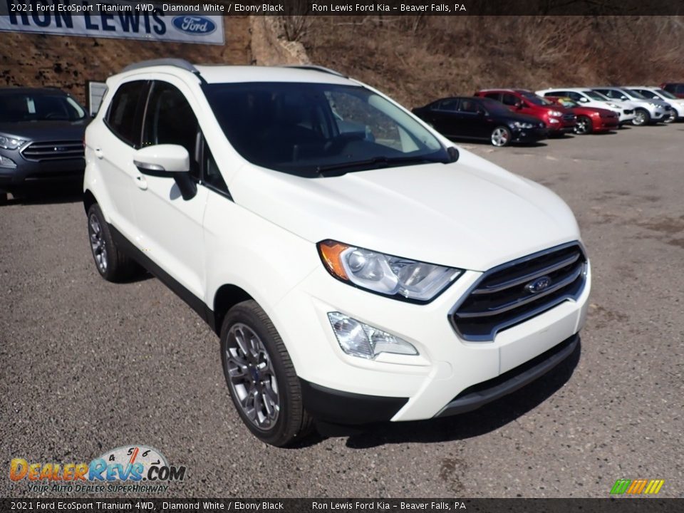 2021 Ford EcoSport Titanium 4WD Diamond White / Ebony Black Photo #3