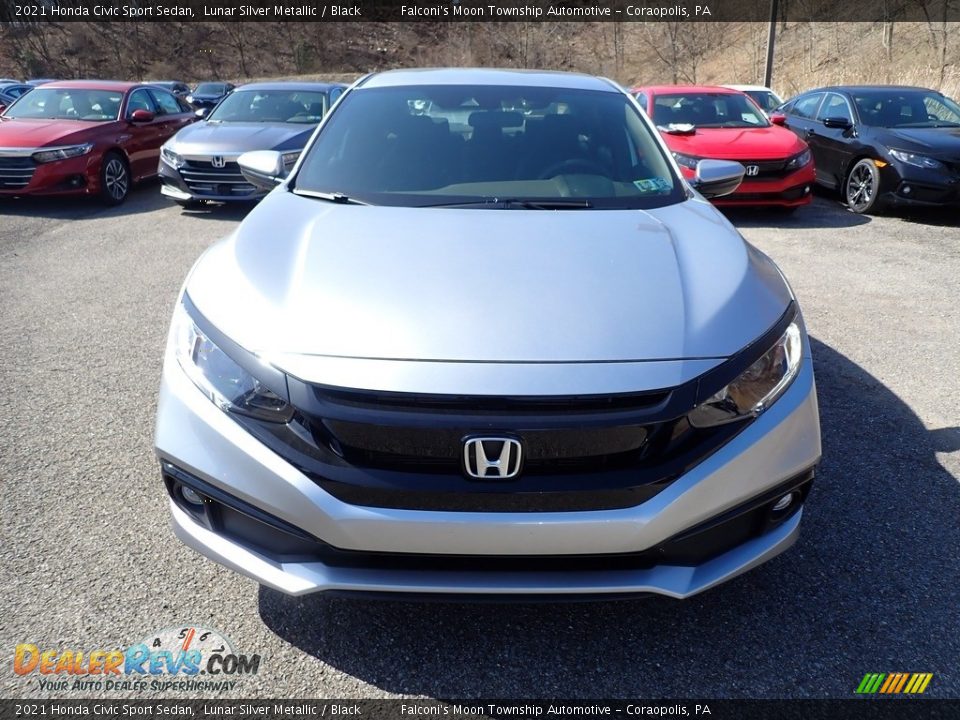 2021 Honda Civic Sport Sedan Lunar Silver Metallic / Black Photo #7