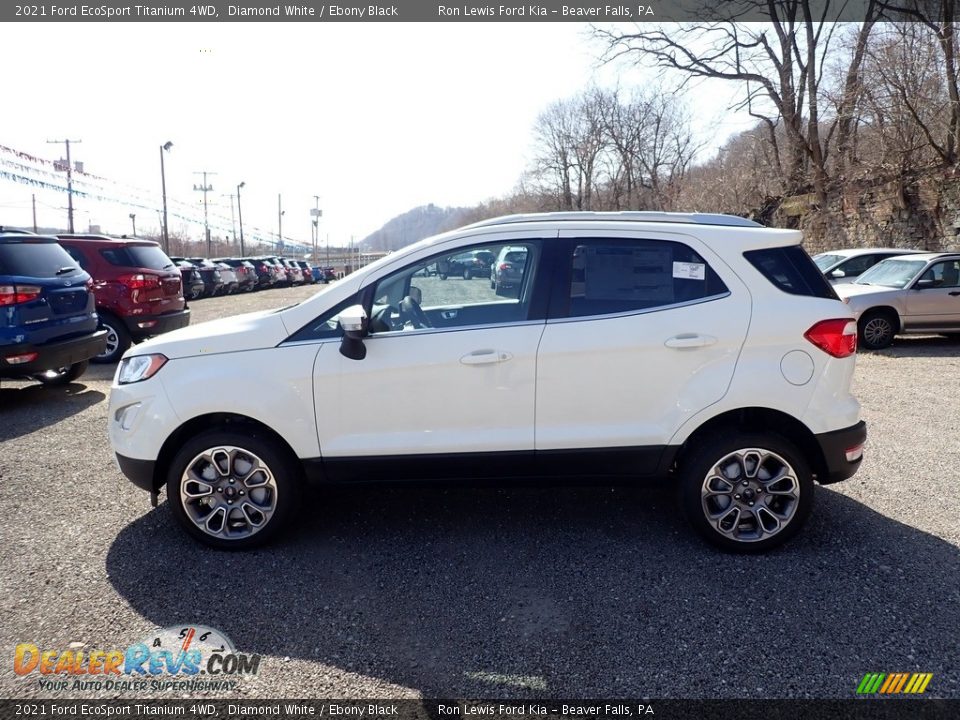 2021 Ford EcoSport Titanium 4WD Diamond White / Ebony Black Photo #6