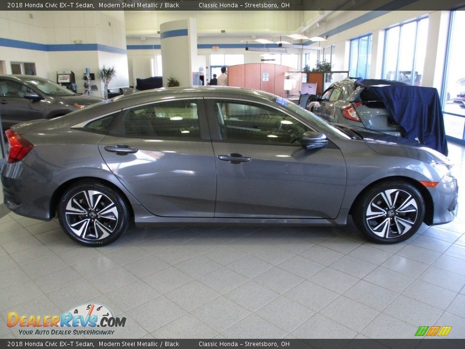 2018 Honda Civic EX-T Sedan Modern Steel Metallic / Black Photo #4