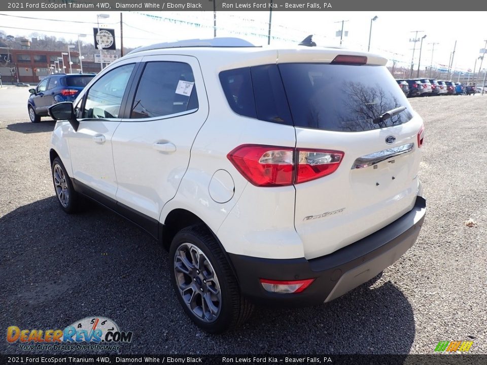 2021 Ford EcoSport Titanium 4WD Diamond White / Ebony Black Photo #7