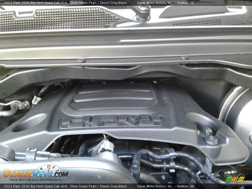 2021 Ram 1500 Big Horn Quad Cab 4x4 Olive Green Pearl / Diesel Gray/Black Photo #10