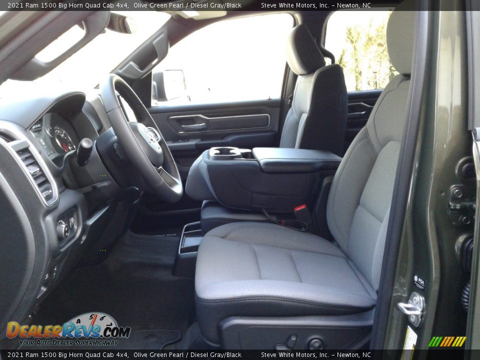 2021 Ram 1500 Big Horn Quad Cab 4x4 Olive Green Pearl / Diesel Gray/Black Photo #11