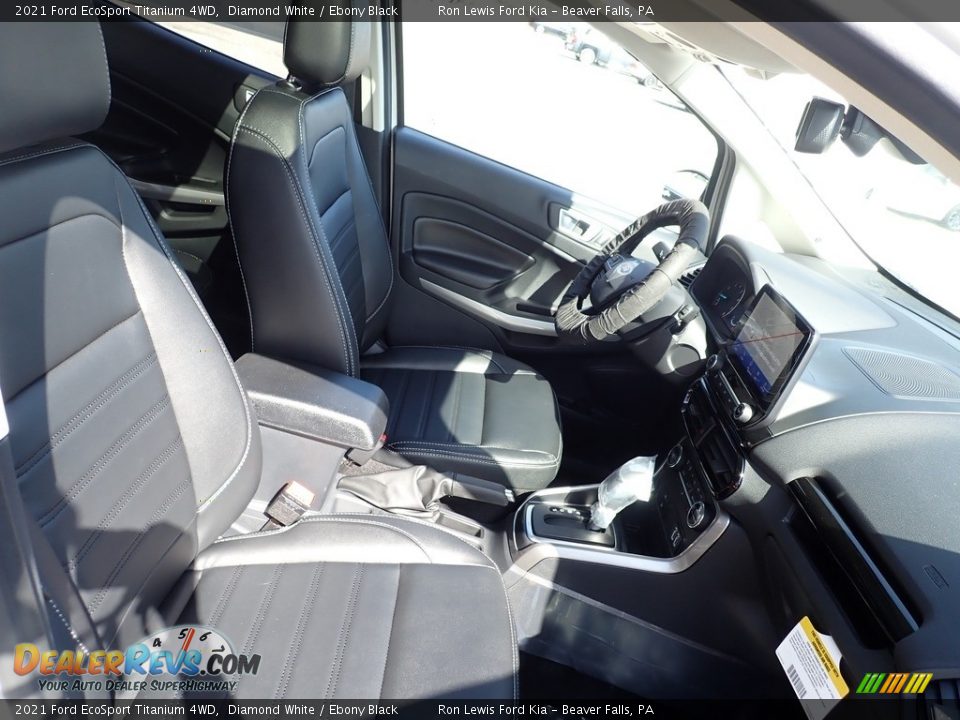 2021 Ford EcoSport Titanium 4WD Diamond White / Ebony Black Photo #11