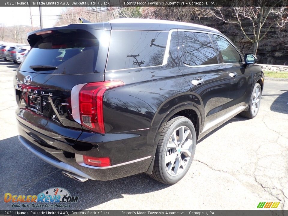 2021 Hyundai Palisade Limited AWD Becketts Black / Black Photo #2