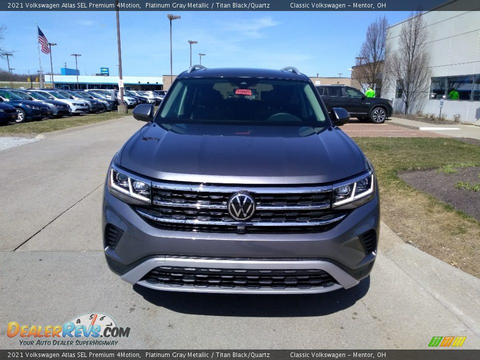 2021 Volkswagen Atlas SEL Premium 4Motion Platinum Gray Metallic / Titan Black/Quartz Photo #2