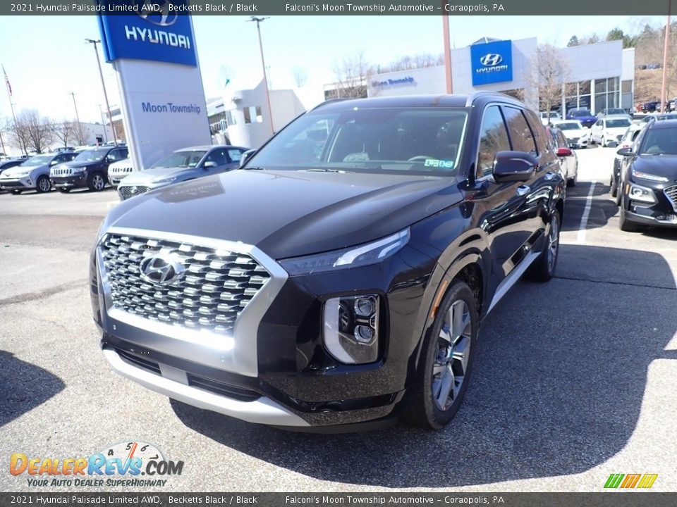 2021 Hyundai Palisade Limited AWD Becketts Black / Black Photo #5