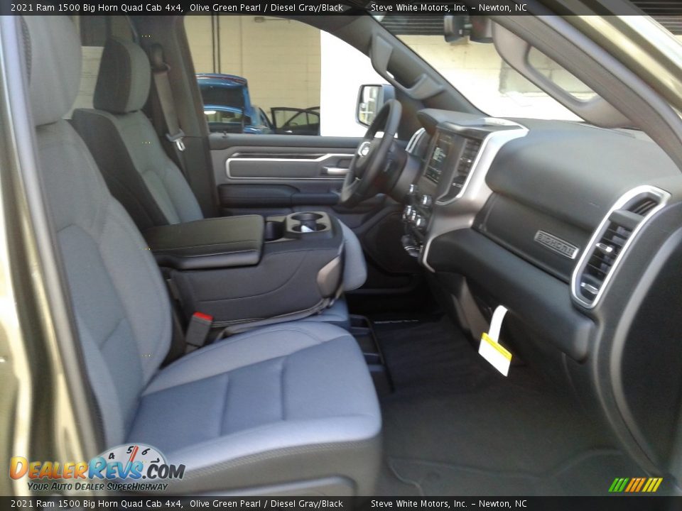 2021 Ram 1500 Big Horn Quad Cab 4x4 Olive Green Pearl / Diesel Gray/Black Photo #16