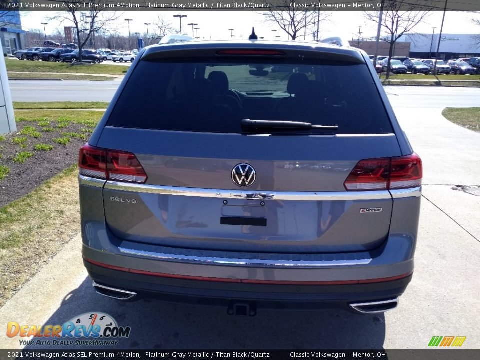 2021 Volkswagen Atlas SEL Premium 4Motion Platinum Gray Metallic / Titan Black/Quartz Photo #5