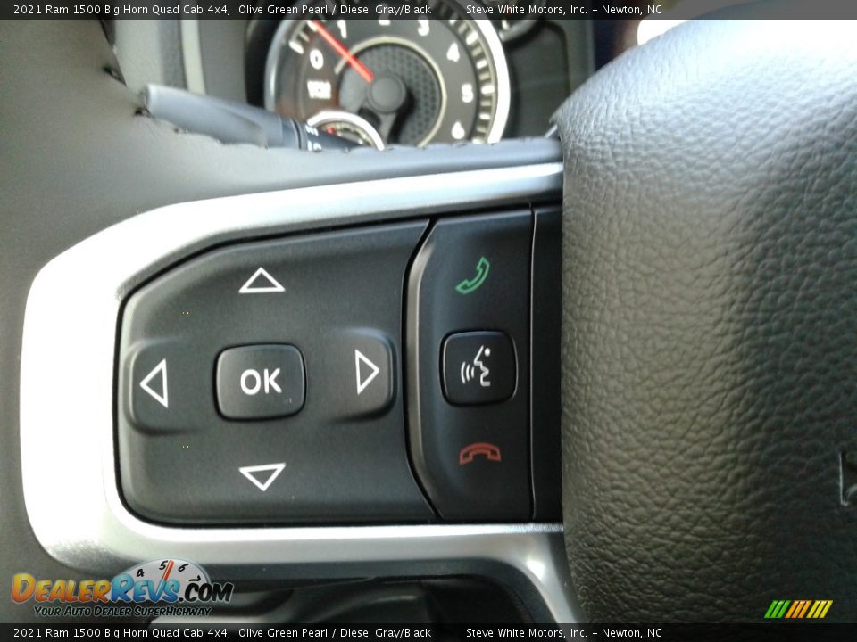 2021 Ram 1500 Big Horn Quad Cab 4x4 Olive Green Pearl / Diesel Gray/Black Photo #18