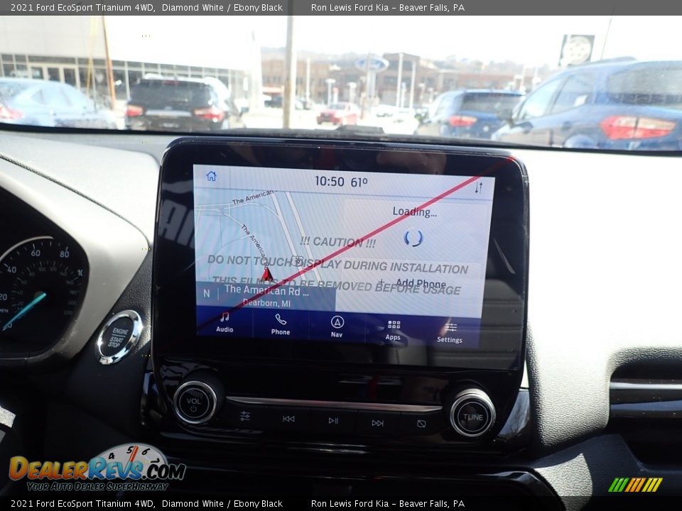 2021 Ford EcoSport Titanium 4WD Diamond White / Ebony Black Photo #18