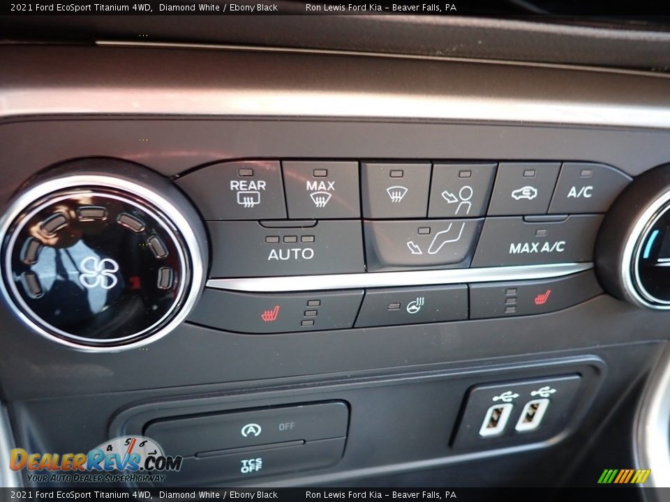 2021 Ford EcoSport Titanium 4WD Diamond White / Ebony Black Photo #20