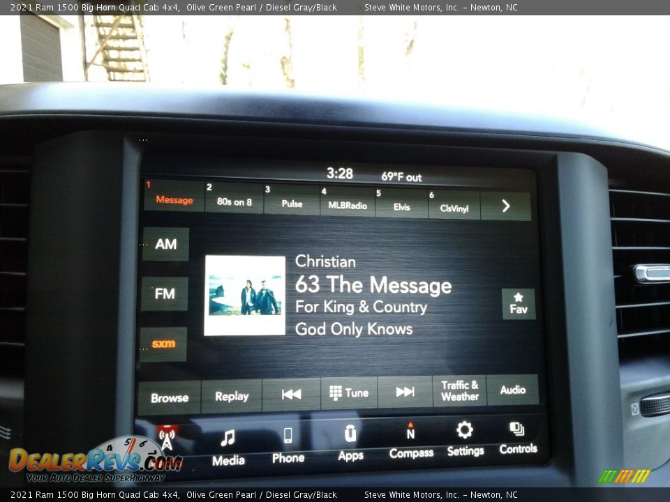 2021 Ram 1500 Big Horn Quad Cab 4x4 Olive Green Pearl / Diesel Gray/Black Photo #22