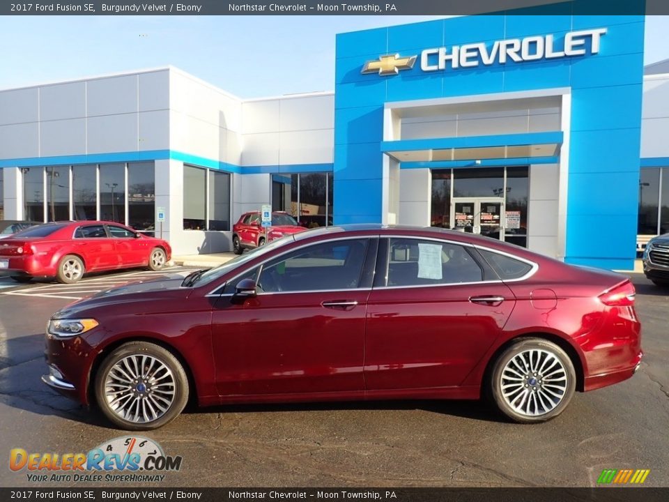 2017 Ford Fusion SE Burgundy Velvet / Ebony Photo #3