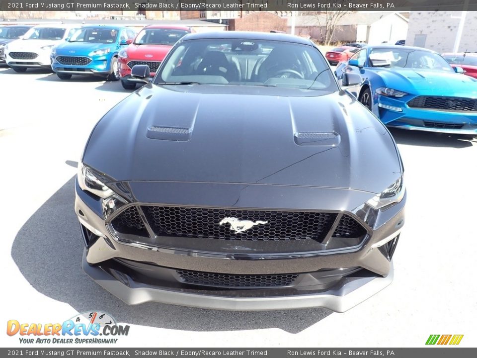 2021 Ford Mustang GT Premium Fastback Shadow Black / Ebony/Recaro Leather Trimed Photo #4