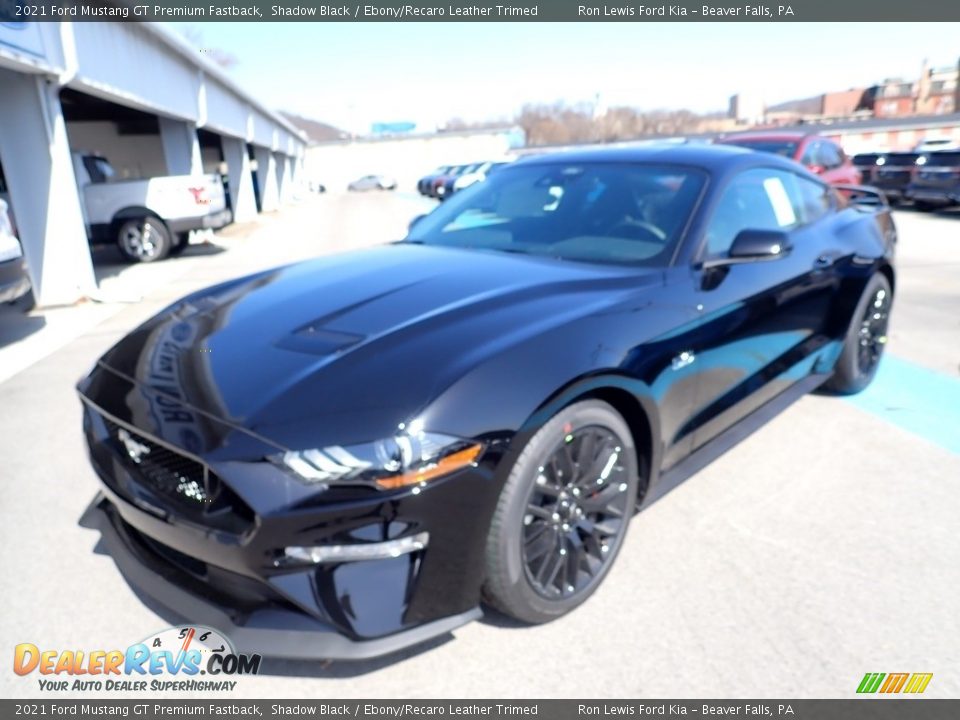 2021 Ford Mustang GT Premium Fastback Shadow Black / Ebony/Recaro Leather Trimed Photo #5