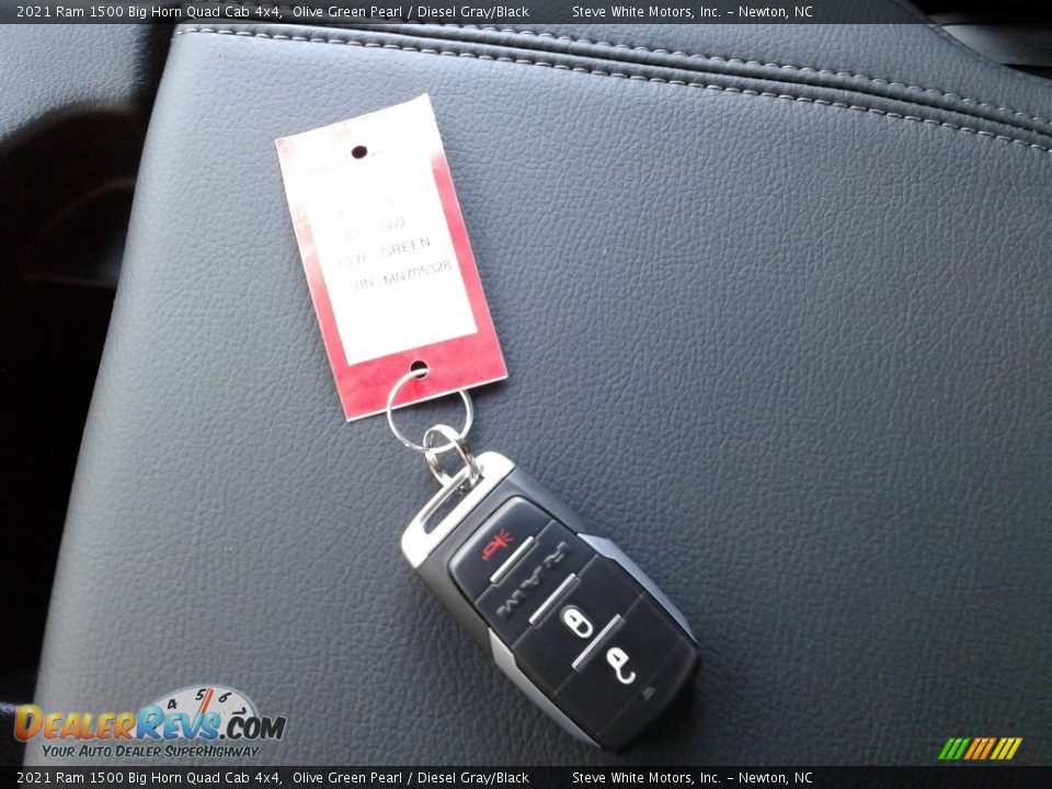 2021 Ram 1500 Big Horn Quad Cab 4x4 Olive Green Pearl / Diesel Gray/Black Photo #26