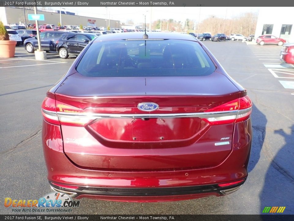 2017 Ford Fusion SE Burgundy Velvet / Ebony Photo #6