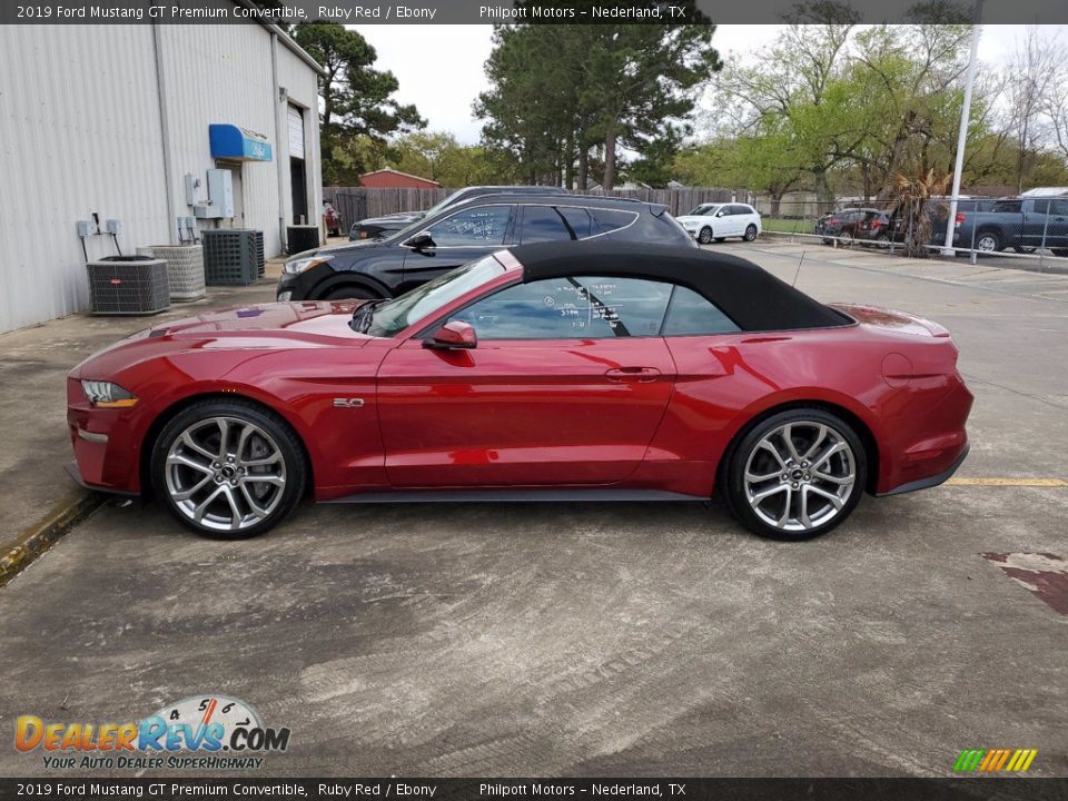 Ruby Red 2019 Ford Mustang GT Premium Convertible Photo #7