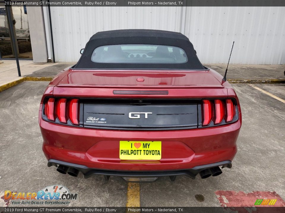 2019 Ford Mustang GT Premium Convertible Ruby Red / Ebony Photo #8