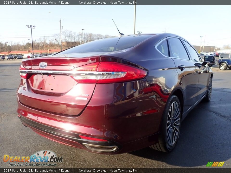 2017 Ford Fusion SE Burgundy Velvet / Ebony Photo #8