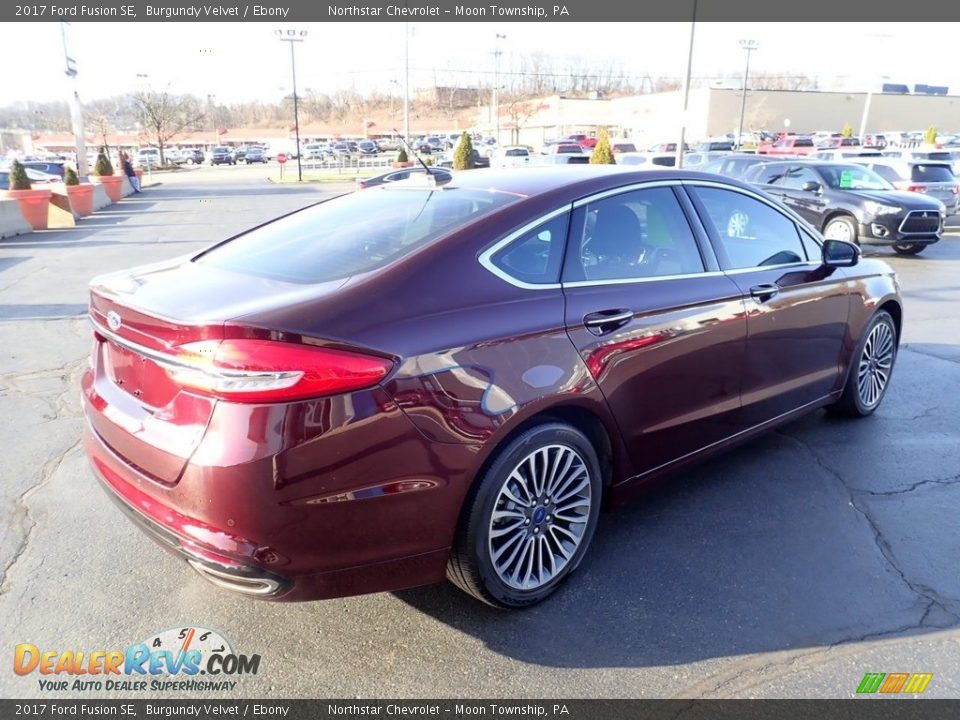 2017 Ford Fusion SE Burgundy Velvet / Ebony Photo #9