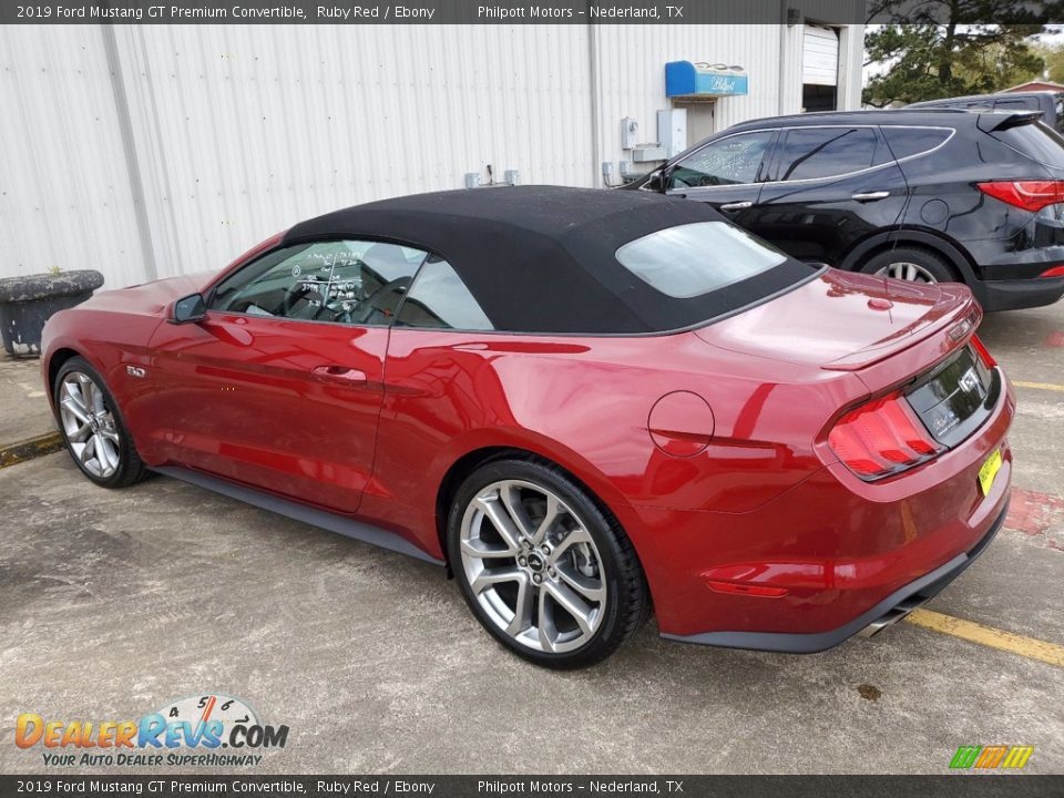 2019 Ford Mustang GT Premium Convertible Ruby Red / Ebony Photo #11