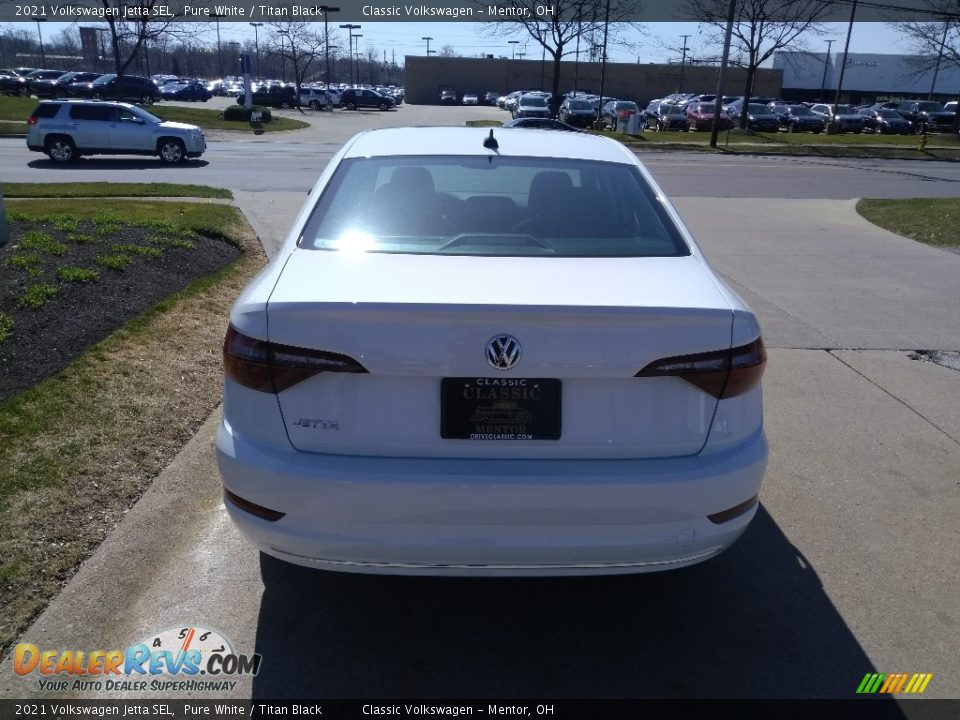 2021 Volkswagen Jetta SEL Pure White / Titan Black Photo #5