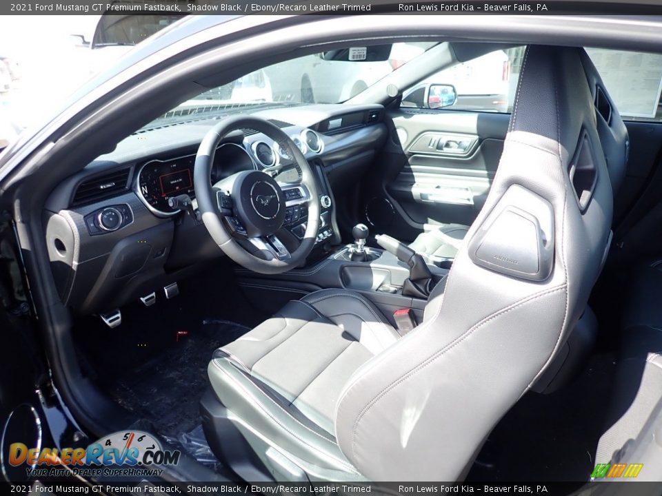 2021 Ford Mustang GT Premium Fastback Shadow Black / Ebony/Recaro Leather Trimed Photo #13