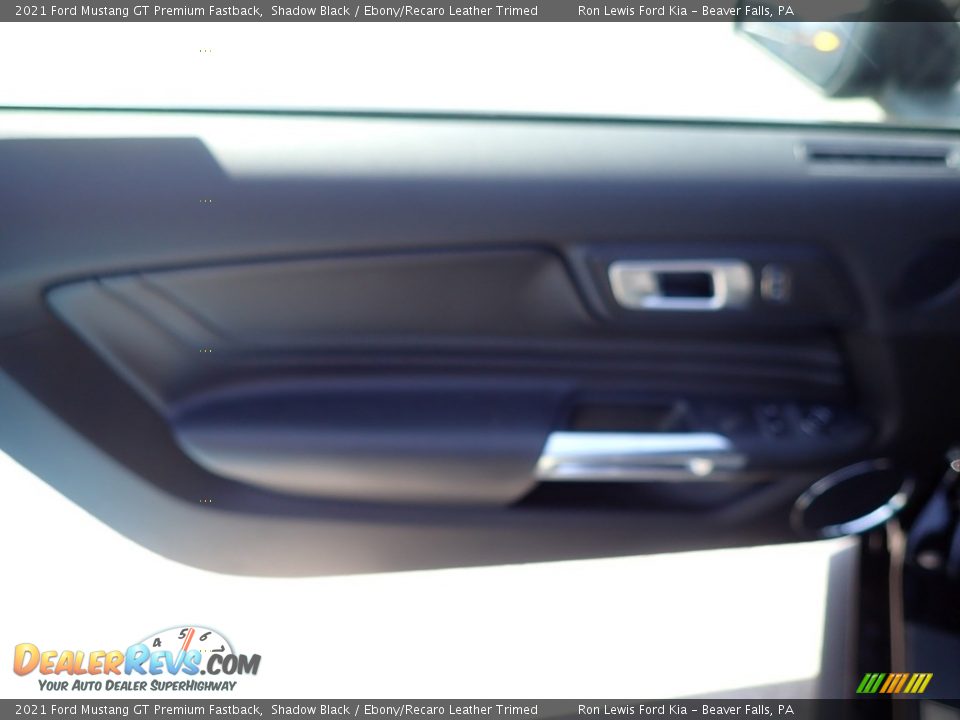 2021 Ford Mustang GT Premium Fastback Shadow Black / Ebony/Recaro Leather Trimed Photo #14