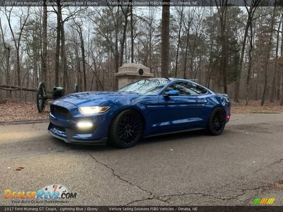 2017 Ford Mustang GT Coupe Lightning Blue / Ebony Photo #9