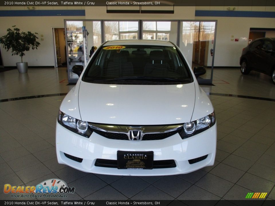 2010 Honda Civic DX-VP Sedan Taffeta White / Gray Photo #2